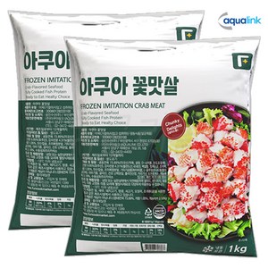 [팔도맛쟁이] 아쿠아링크 꽃맛살, 1kg, 2개