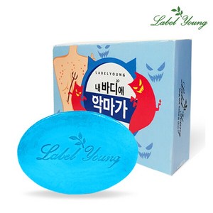 라벨영 쇼킹소금바 비누, 90g, 1개