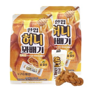 개별포장 허니 한입 꽈배기 450g+450g, 2개, 450g