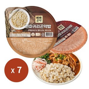 [79kcal 저칼로리] 현미귀리곤약밥 140g 포장 - 컷팅귀리를 사용하여 식감을 살린, 7개