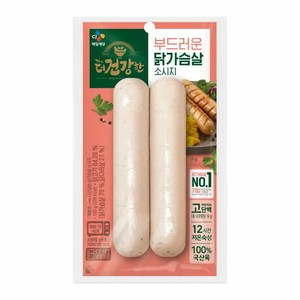 CJ제일제당 (냉장)[CJ제일제당]더건강한 닭가슴살 소시지120g, 120g, 20개