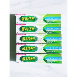 폴리덴트 의치부착재 70g 내추럴 무향 5개