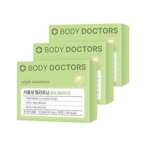 [공식] 바디닥터스 식물성 멜라토닌 함유 멜라바인 [식물성 멜라토닌 2mg 함유(1정당)], 30정, 3개