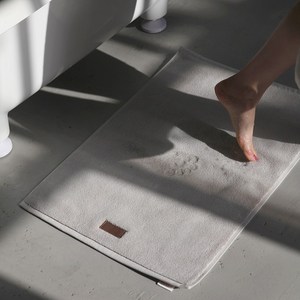 [레미제이] 스톤 풋매트 (1p+미끄럼방지패드/패키지포장)70x50 450g 초고중량, 스톤풋매트 (+미끄럼방지패드) 1EA, 1개