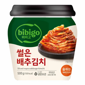 cj제일제당(주) 비비고 썰은배추김치(용기), 500g, 1개