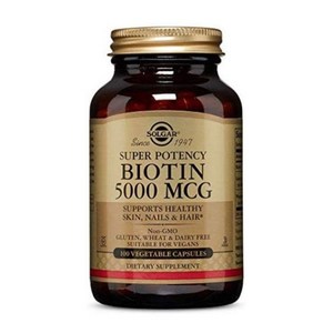 솔가 슈퍼 포텐시 비오틴 5000mcg 베지터블 캡슐, 100정, 1개