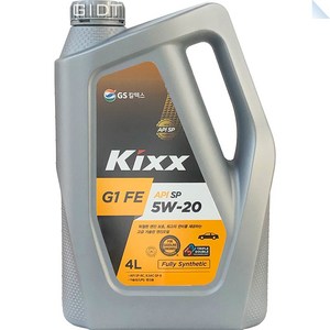 KIXX G1 FE 5W20 SP 4L 가솔린 엔진오일, KIXX G1 FE 5W20_4L, 1개