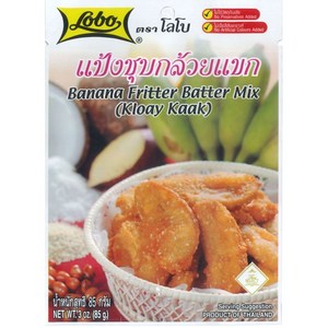 [태국] 로보 바나나프리터배터믹스 / [THAI] LOBO BANANA FRITTER BATTER MIX, 85g, 1개