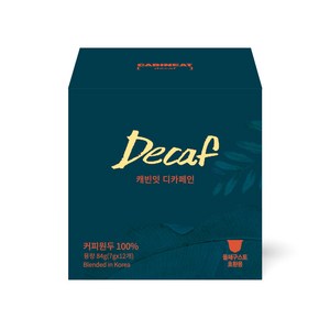 캐빈잇 디카페인 캡슐커피, 7g, 12개입, 1개