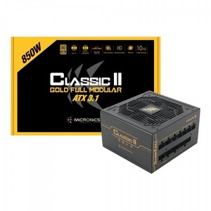 마이크로닉스 Classic II 850W 80PLUS GOLD 230V EU 풀모듈러 ATX 파워 HP1-O850GD-E12F