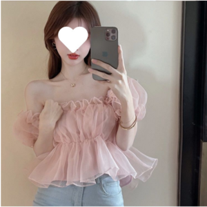 바디보 여성용 오픈숄더 블라우스