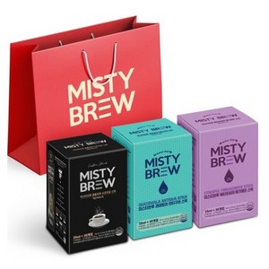 미스티브루 액상 커피스틱 750ml x 3종 선물세트 + 쇼핑백, 3개입, 1세트