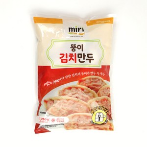 셰프애찬 뚱이만두 김치만두 대용량, 1개, 1.26kg