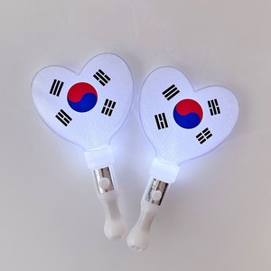 LED 태극기 하트 응원봉 야광봉 태극봉, LED태극하트응원봉(양면), 1개