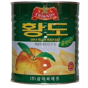 ﻿삼아씨에프 황도 슬라이스 2.96kg 3kg, 5개, 3.96kg