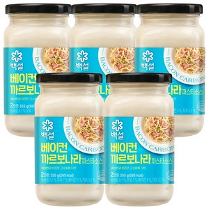 백설 베이컨까르보나라 파스타소스 355g, 5개