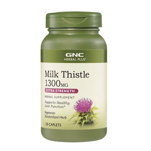 GNC 밀크 씨슬 1300mg 엑스트라 스트렝스 캐플렛, 120정, 1개