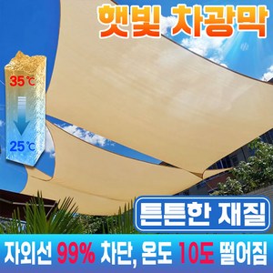 [빠른송달] 햇빛 차광막 캐노피 그늘막 타프 자외선 차단 천막 썬쉐이드 차양막 사중직 4면봉재 옥상 캠핑 세차장