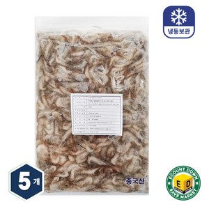 부전수산 냉동 신선한 자연산 민물새우 2kg (400g x 5팩) 생새우 새우깡 민물새우깡 새우탕 민물새우탕 육수재료 해장국재료 중국산, 5개, 400g