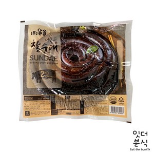 (주)달솔 너른골 찰순대 2kg x 5개 국내산소창 순대전골 순대볶음 대용량