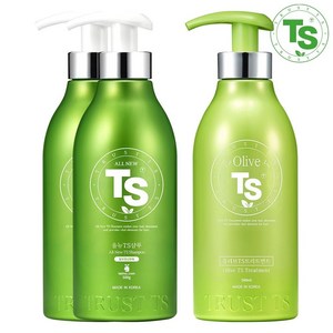 올뉴 TS 샴푸 500g 2개 + 올리브 TS 트리트먼트 500ml