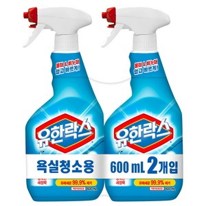 유한락스 욕실청소용 세정제, 600ml, 2개