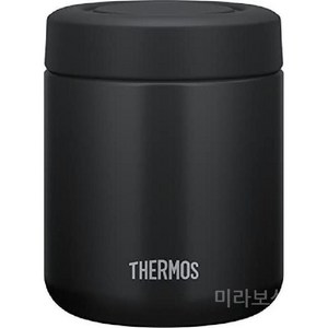 써모스 보온 진공 용기 400ml 블랙 JBR-401 BK 죽통 도시락통, 1개