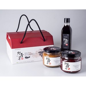 정들콩 된장 선물세트(된장450g+고추장450g+간장300ml), 1.2kg, 1세트