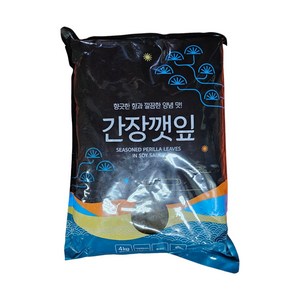 반찬단지 간장깻잎절임 4kg 양념깻잎 절임깻잎 밑반찬, 1개