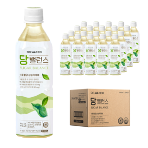 닥터워터 당밸런스 500ml 바나바잎 추출물 차 음료 코로솔산 기능성표시식품 G, 20개