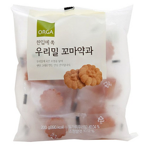 올가홀푸드 한입에 쏙 우리밀 꼬마약과, 200g, 3개