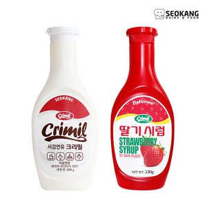 서강유업 딸기시럽 530g +연유 500g, 1개