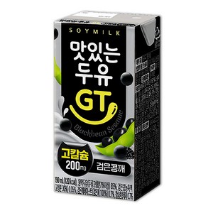 고칼슘 맛있는 두유GT 검은콩 깨 칼슘 두유, 190ml, 24개