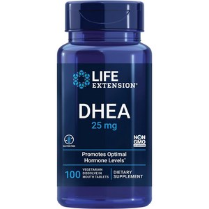 라이프익스텐션 DHEA 25mg 캡슐, 1개, 100정