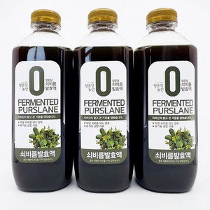 청운당농산 자연산 쇠비름즙 발효액 차 야생 새비름 진액 효소no, 900ml, 3개, 3개