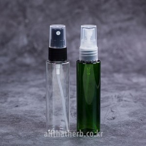 올댓허브 50ml 롱 스프레이용기 스킨용기, 투명(반투명캡으로변경됨), 1개