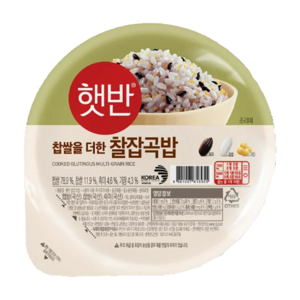 햇반 매일 찰잡곡밥, 130g, 48개