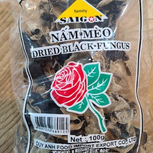 베트남식품 건조 목이버섯 베트남목이버섯 Dried Black fungus 100g, 1개