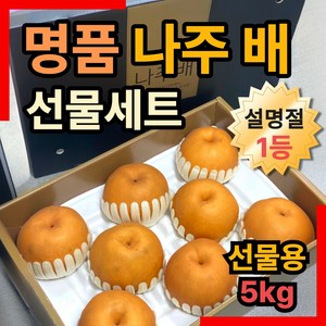 뉴트리픽 백화점납품 고당도 나주 배 신고배 선물세트, 1박스, 선물용 5kg 특품(5-7과)