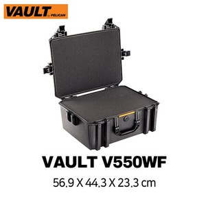 펠리칸 V550 WF 볼트 케이스(V550 Vault Equipment Case) 블랙, 1개