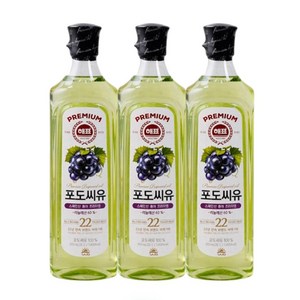 해표 포도씨유, 900ml, 3개