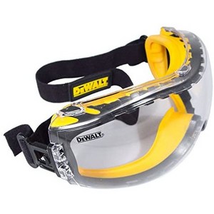 Dewalt DPG82-11C Concealer Clear Anti-Fog 듀얼 몰드 안전 고글 투명 렌즈 1 쌍, Clear Lens_1 Pair, Clear Lens, 1개