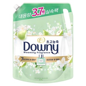다우니 향수 초고농축 섬유유연제 프리지아 앤 페어 리필, 2.6L, 1개