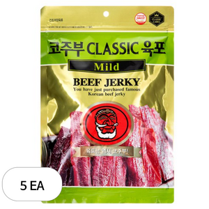 코주부 B&F CLASSIC 육포 Mild, 130g, 5개
