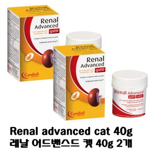 레날 어드밴스드캣 고양이 신장질환보조제 40g, 2통(신장보조제), 2개