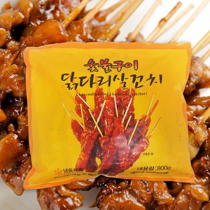 숯불닭꼬치 800g 치킨다리살 데리야끼닭꼬치 간식 캠핑, 1개