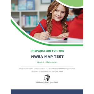 (영문도서) NWEA Map Test Pepaation - Gade 8 Mathematics Papeback, Independently Published, English, 9798871948118