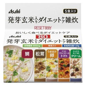 Asahi 발아 현미 케어 죽 도미 + 송이버섯 계란 토마토 크림 5개입, 1개