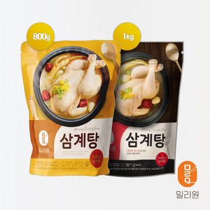 밀리원 유황먹여 키운 삼계탕, 800g, 4개