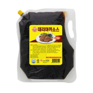 오뚜기 데리야끼소스 스파우트팩, 2L, 2kg, 8개